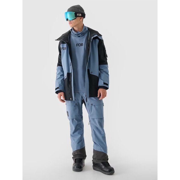 Kurtka snowboardowa męska TTJAM509 4F - denim