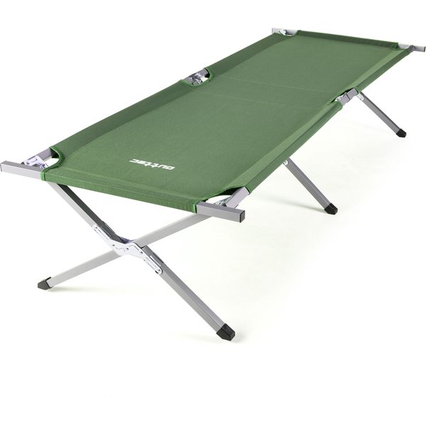 Łóżko turystyczne, polowe Kanadyjka Outtec - ciemny zielony