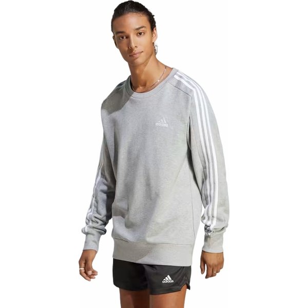 Bluza męska Essentials French Terry 3-Stripes Adidas - szare