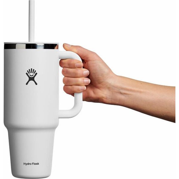 Kubek termiczny ze słomką All Around Travel Tumbler 1,18L Hydro Flask - white