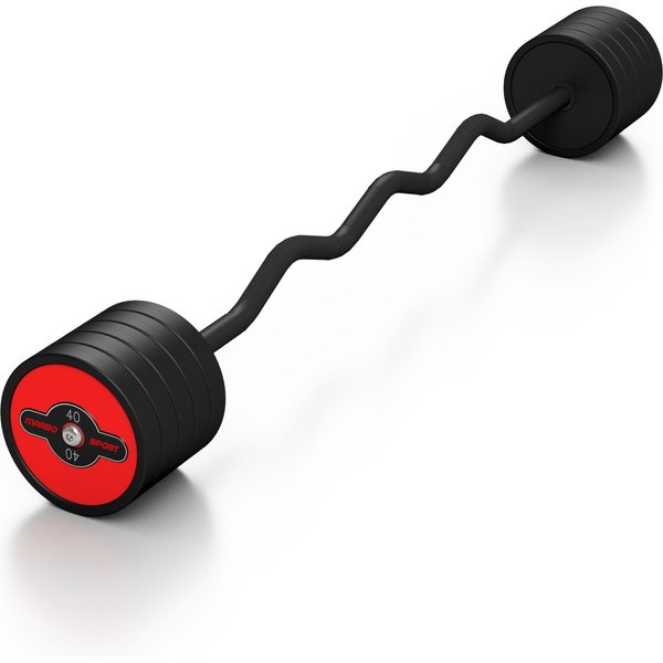 Sztanga łamana gumowana 40kg Marbo Sport