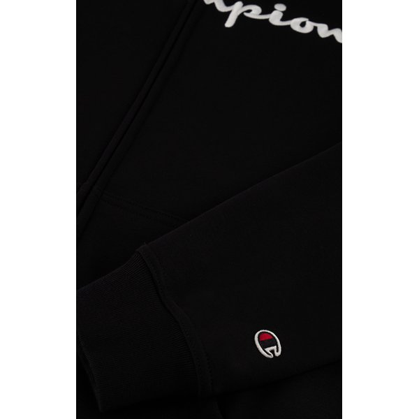 Bluza męska Full Zip Hoodie Big Logo Champion - Black