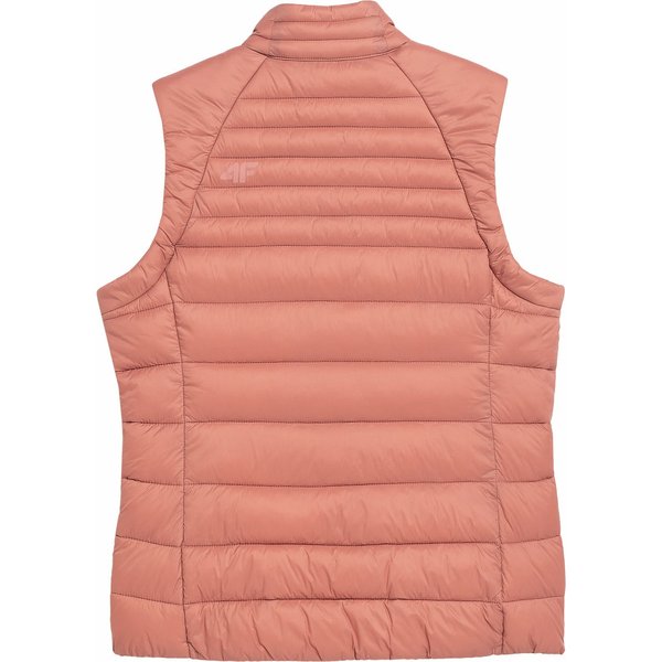 Kamizelka puchowa damska 4FSS23TDJAF091 4F - brąz