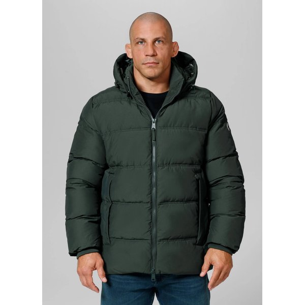Kurtka męska Duncan Quilted Hooded Jacket Pitbull West Coast - Dark Olive