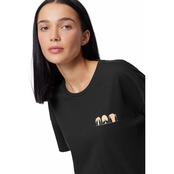 Koszulka damska OTHAW23TTSHF0843 Outhorn - głęboka czerń