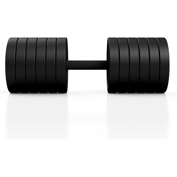 Hantla stalowa gumowana 47,5kg Marbo Sport