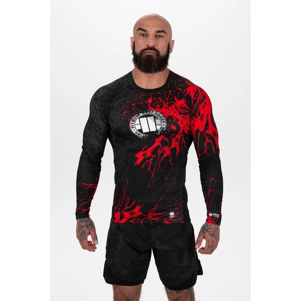 Longsleeve męski Mens Rash Longsleeve Net Camo 2 Pitbull West Coast - czarny