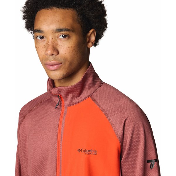 Polar męski Triple Canyon Grid Fleece FZ II Columbia - Spice Heather, Spicy
