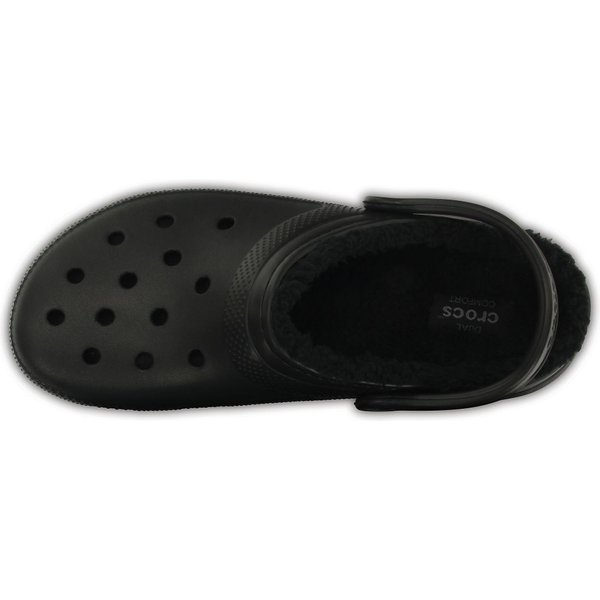 Chodaki Classic Fuzz-Lined Clog Crocs - black/black