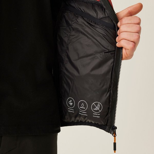 Kurtka puchowa męska Dalent Regatta - red ochre/black