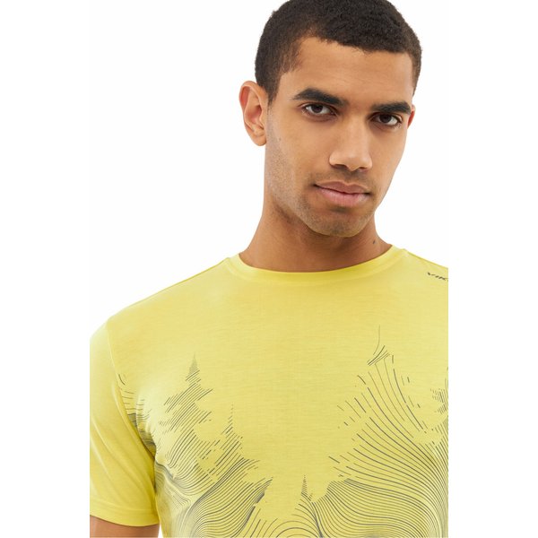 Koszulka męska Lenta Bamboo Viking - żółta