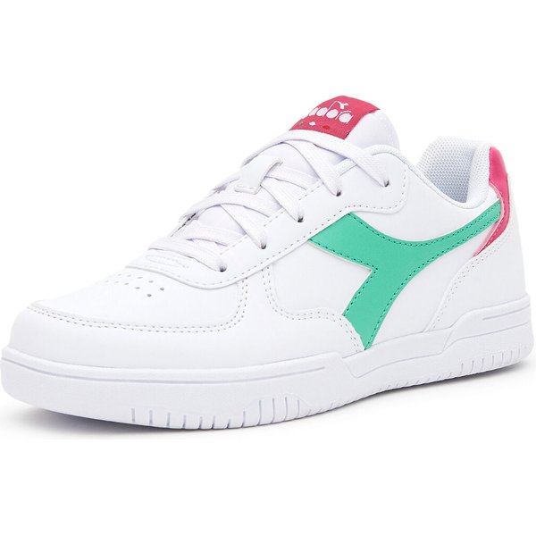 Buty Raptor Low GS Jr Diadora - białe/zielone/różowe