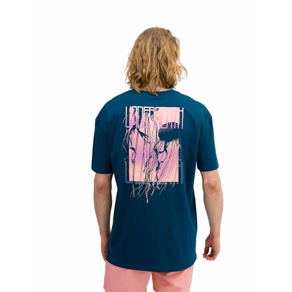 Koszulka męska 4FWSS24TTSHM1287 4F - morska zieleń