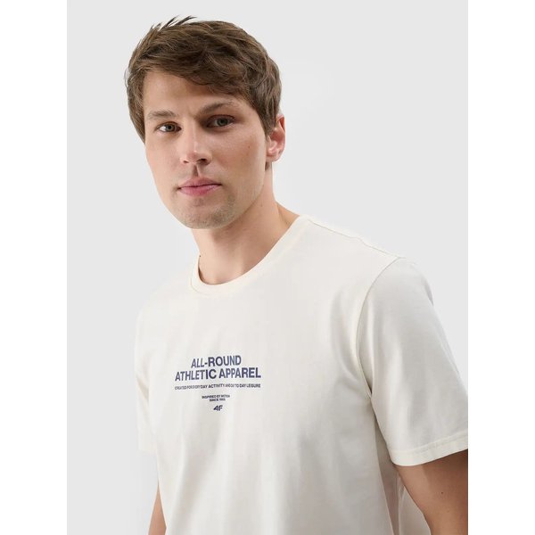 Koszulka męska TTSHM2063 4F - kremowy