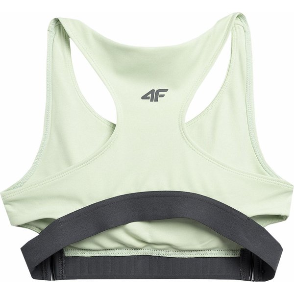 Biustonosz sportowy damski 4FSS23USBAF035 4F - zielony
