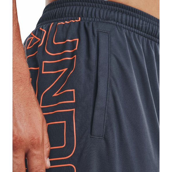 Spodenki męskie Tech WM Graphic Under Armour - Downpour Gray / Orange Blast