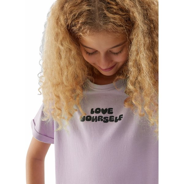 Koszulka dziewczęca 4FJAW23TTSHF0825 4F - jasny fiolet