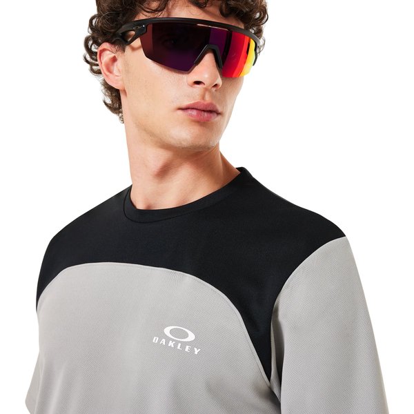Koszulka rowerowa męska Free Ride SS Oakley - cement