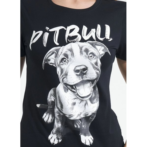 Koszulka damska Puppy 2 Pitbull West Coast - Black