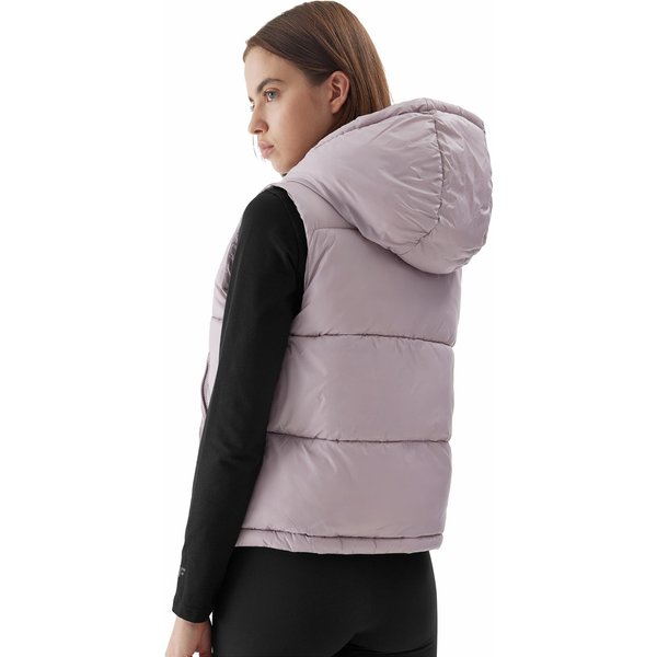 Kamizelka damska 4FAW23TVESF073 4F - jasny róż