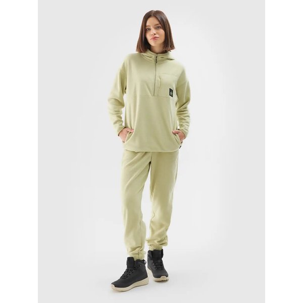Spodnie dresowe damskie TTROF0818 4F - oliwkowy