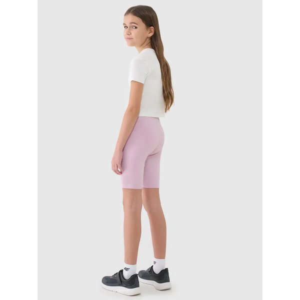 Legginsy, kolarki dziewczęce TSTIF014 4F - jasny róż