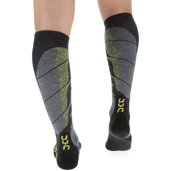 Skarpety narciarskie Ski All Mountain UYN - Anthracite Melange/Yellow