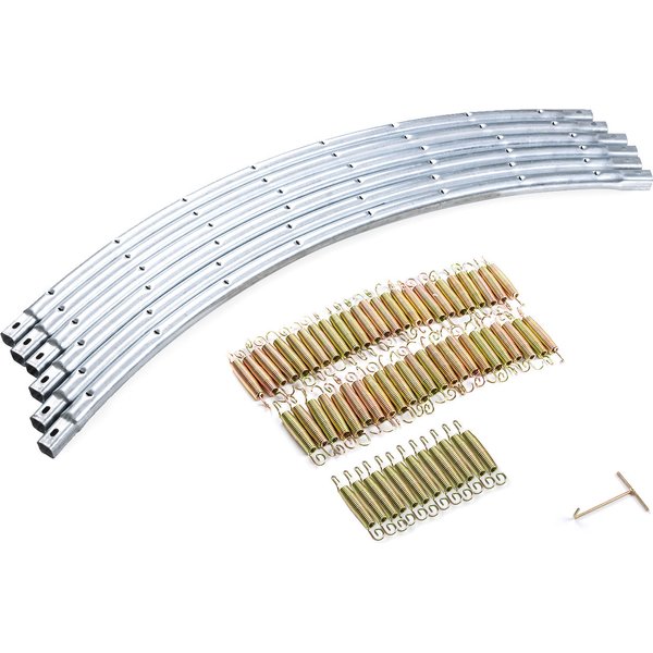 Trampolina 244cm 8FT z siatką zewnętrzną + gratisy Hop Sport