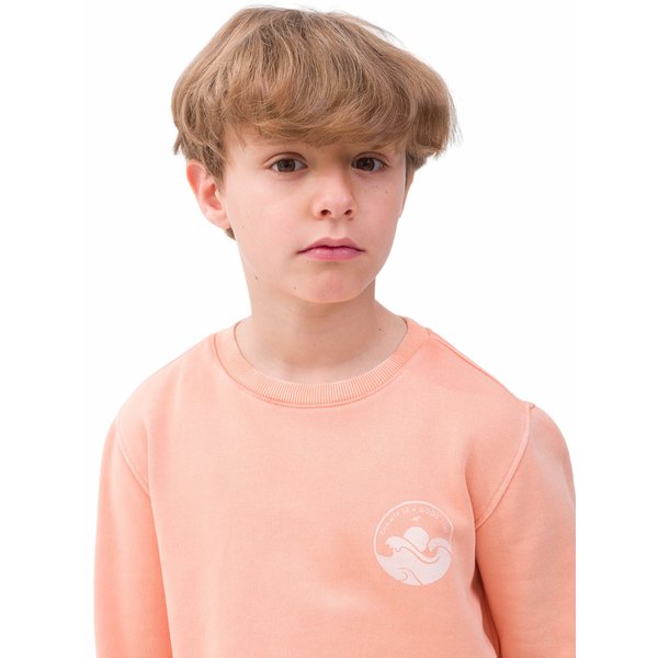 Bluza chłopięca 4FJWSS24TSWSM0936 4F - pudrowy koral