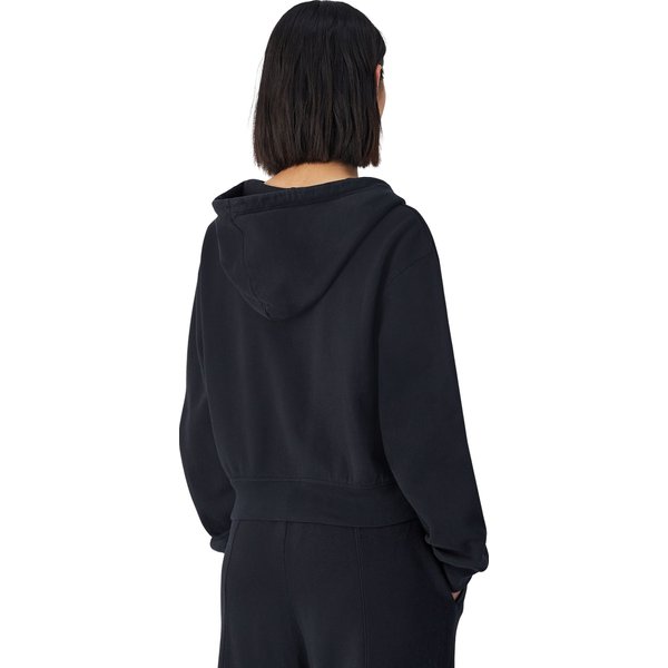 Bluza damska Vintage Wash Cropped Full-Zip Champion - Black