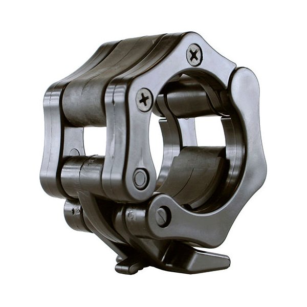 Gryf olimpijski prosty 220cm z zaciskami Lock Jaw Black GO700 HMS