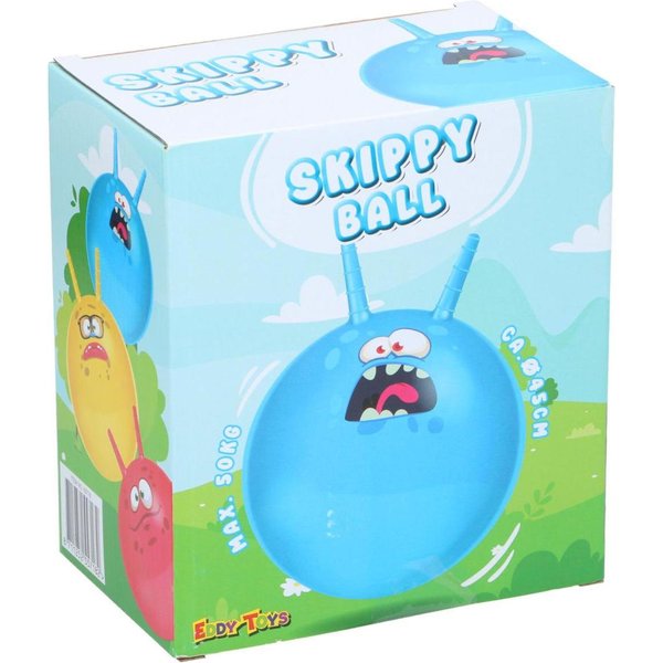 Piłka do skakania z rogami - niebieski