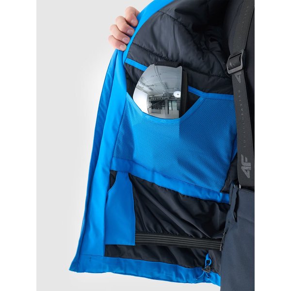 Kurtka narciarska męska TTJAM577 4F - niebieski