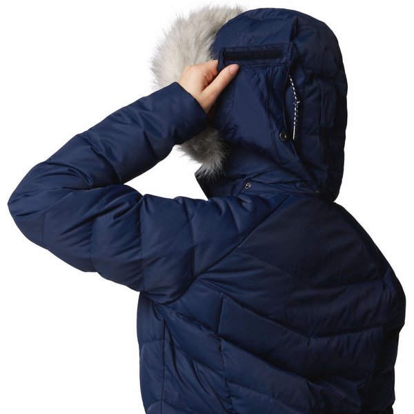 Płaszcz puchowy damski Belle Isle II Mid Down Columbia - Collegiate Navy
