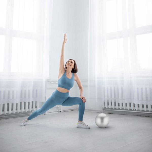 Piłka gimnastyczna, do pilatesu antiburst 25cm Gymtek