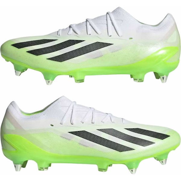 Buty piłkarskie korki X Crazyfast.1 SG Adidas - biały/zielony