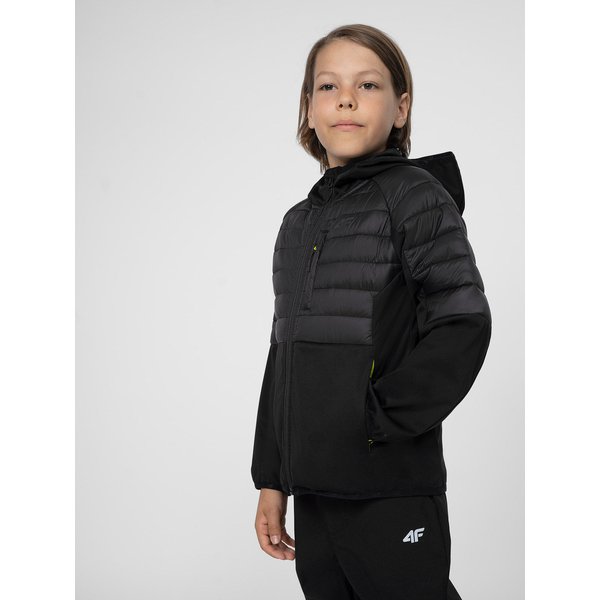 Kurtka chłopięca 4FJSS23TTJAM072 4F - czarna