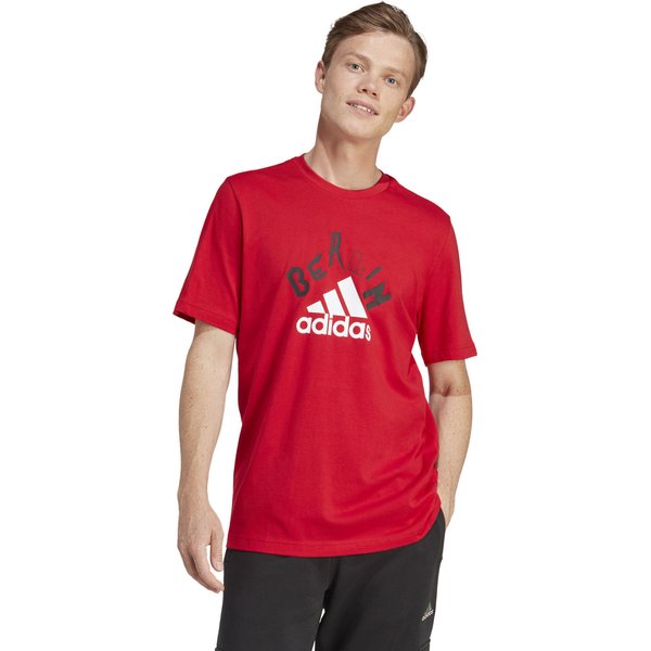 Koszulka męska Graphic Tee Adidas - czerwona