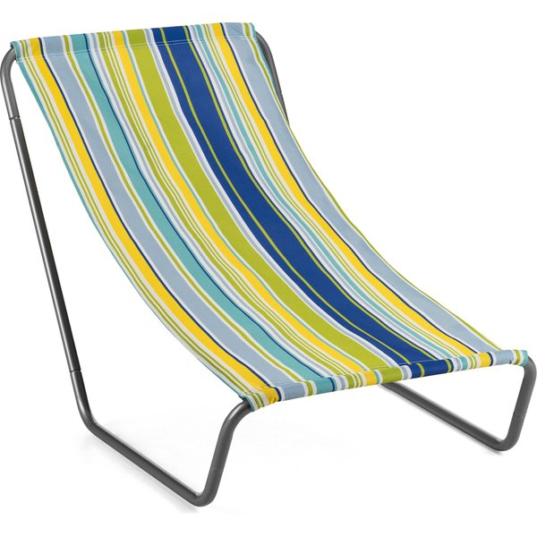 Leżak plażowy, ogrodowy Outtec - zielony paski