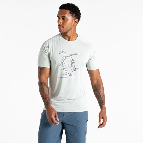Koszulka męska Tech II Tee Dare2B - Aqua Grey