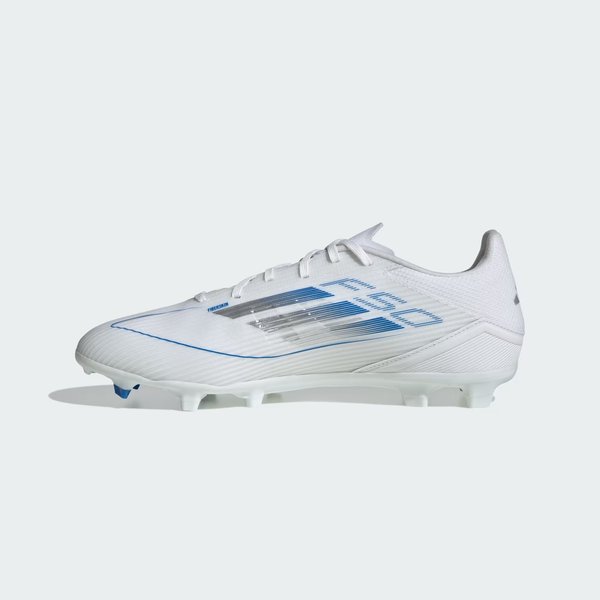 Buty piłkarskie, korki F50 League FG/MG Adidas - Cloud White/Silver Metallic/Cloud White