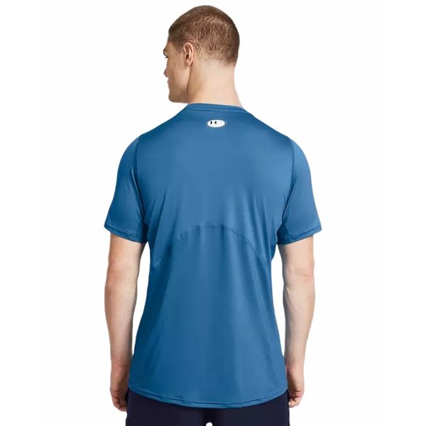 Koszulka męska HeatGear Armour Fitted SS Under Armour - niebieska
