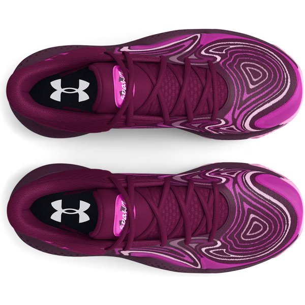 Buty koszykarskie Spawn 6 Mid Under Armour - fioletowy