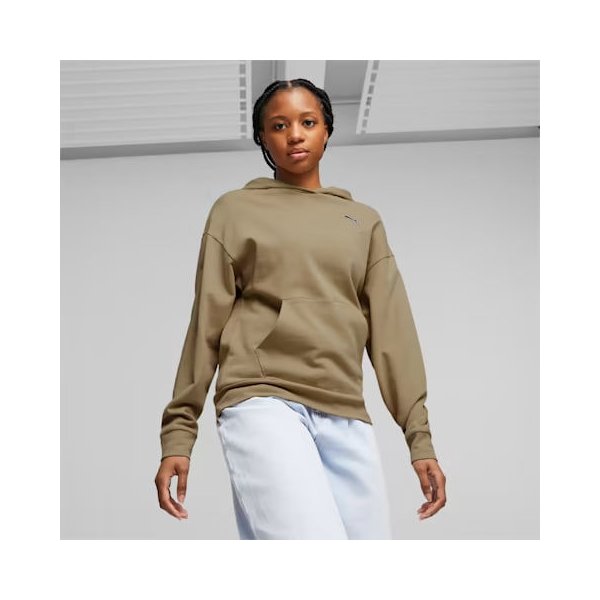 Bluza damska Better Essentials Hoodie TR Puma - brązowa