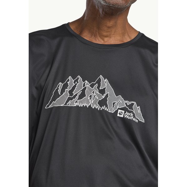 Koszulka męska Peak Graphic Jack Wolfskin - MTN phantom