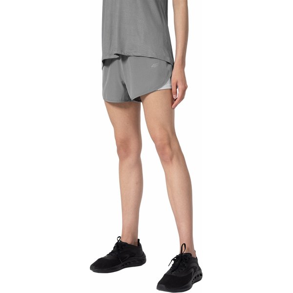 Spodenki damskie 4FSS23TFSHF141 4F - szare