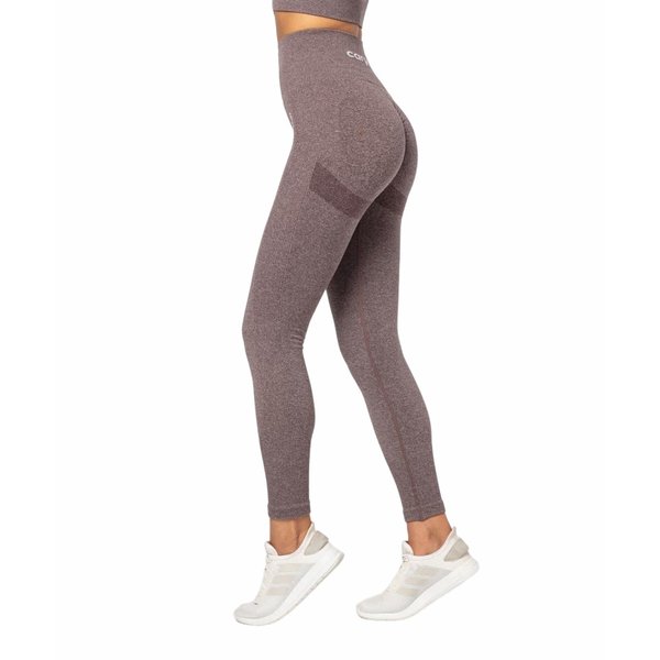 Legginsy bezszwowe damskie Allure Carpatree - Brown Melange