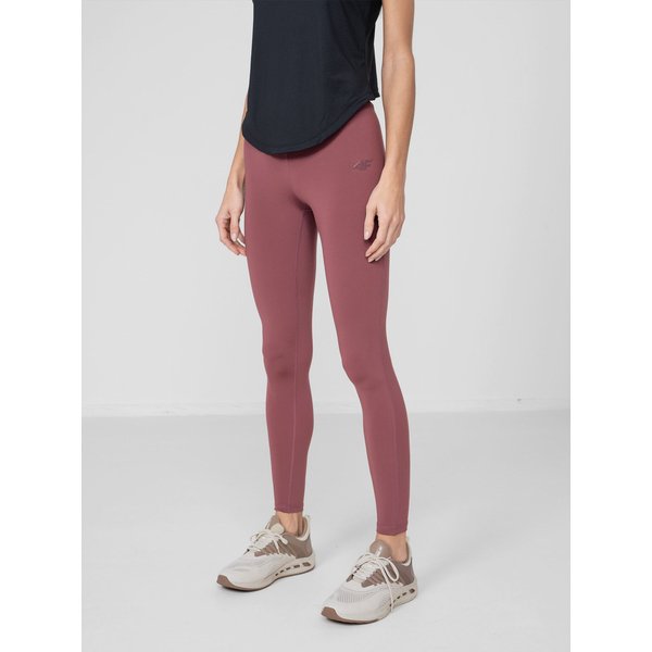 Legginsy damskie H4Z22 SPDF011 4F - burgundowe