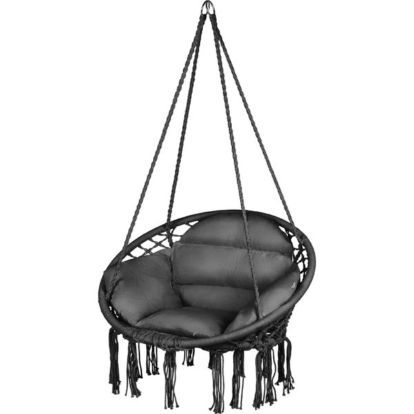 Huśtawka bocianie gniazdo boho XXL Big Pillow Luverno - graphite