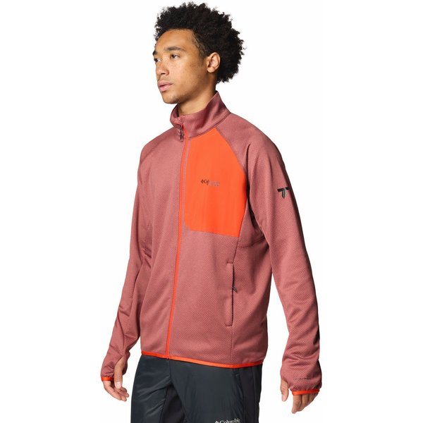 Polar męski Triple Canyon Grid Fleece FZ II Columbia - Spice Heather, Spicy